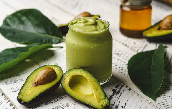 Leaves, food, honey, Bank, avocado
