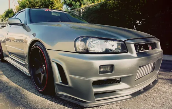 Silver, Nissan, GT-R, Skyline, SP Engineering, GT-R34