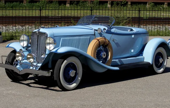 Retro, lights, wheel, grille, yard, convertible