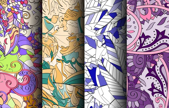 Background, vector, texture, colorful, geometry, patterns, seamless