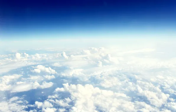 The sky, clouds, view, height