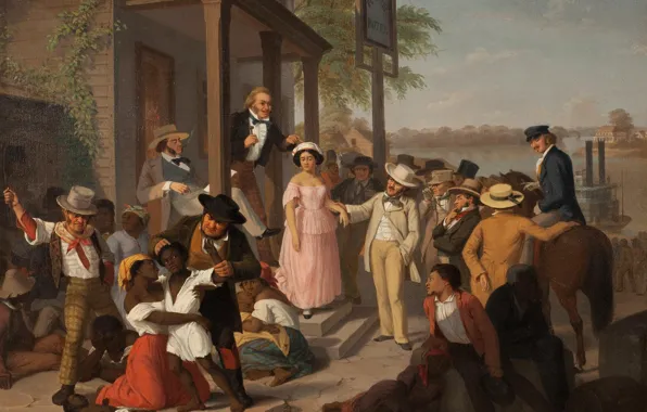 Picture picture, painting, slaves, painting, Negro, Torg