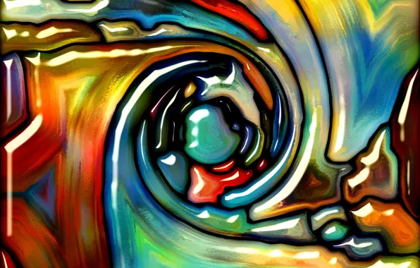 Picture paint, colors, colorful, abstract, stained glass, rainbow, background, painting