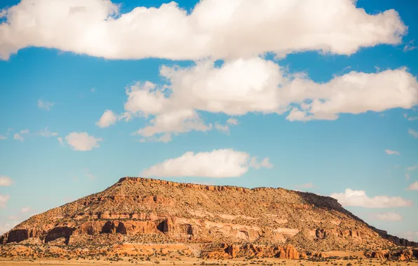 The sky, landscape, nature, desert, New Mexico