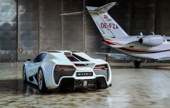 Supercar, rear view, 2018, hypercar, Milan, Milan automobile GMBH, Milan Red