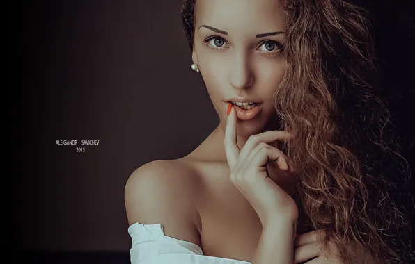 Picture girl, face, hand, photographer, lips, girl, photography, photographer