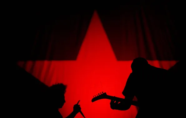 Picture red, music, black, star, rock