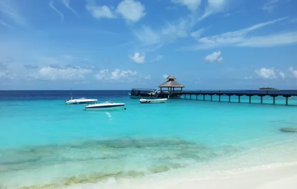 Picture the ocean, stay, island, Maldives