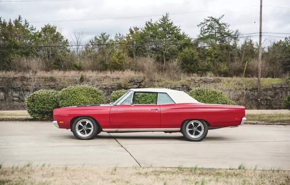 1969, Plymouth, Road Runner, side view, Plymouth Road Runner Convertible