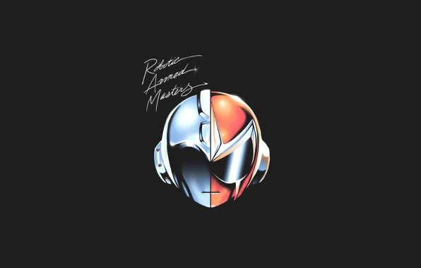 Music, Mask, Art, Daft Punk, Megaman, by Pertheseus, Pertheseus, ROBOTIC ARMED MASTERS