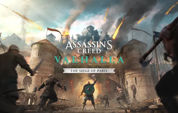 Picture Paris, fortress, storm, Assassin's Creed Valhalla