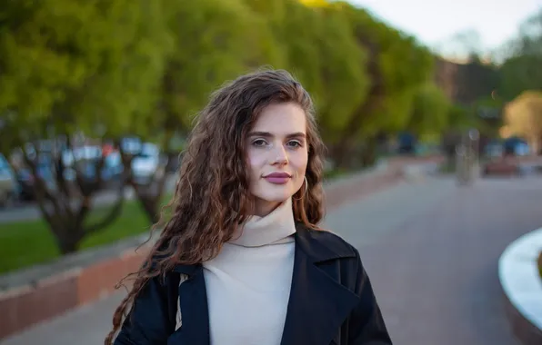 Curly, Oksana, portrait photography, Andrey Plotnikov