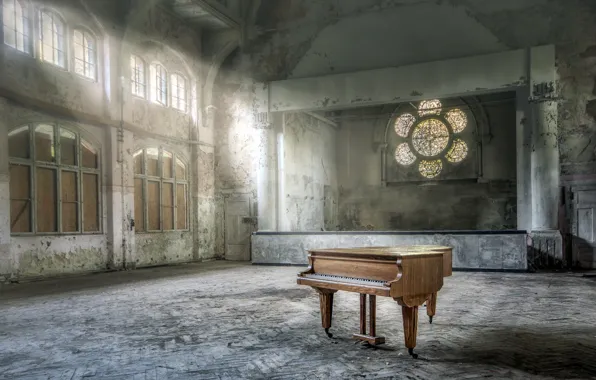 Music, piano, hall