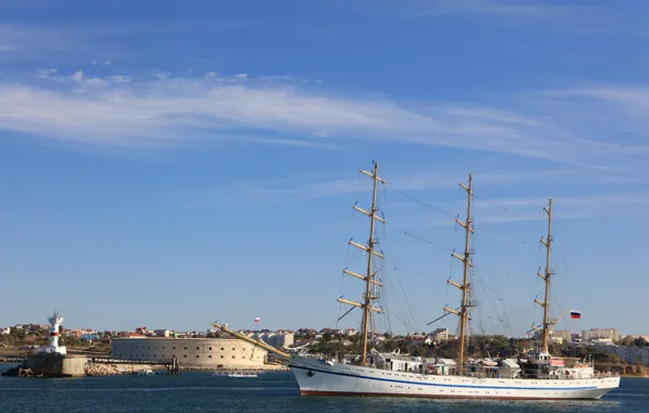 Ship, sailing, Hersonissos, author Novice1975