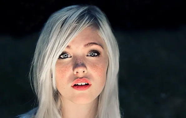 Look, girl, face, hair, hairstyle, blonde, lips, girl