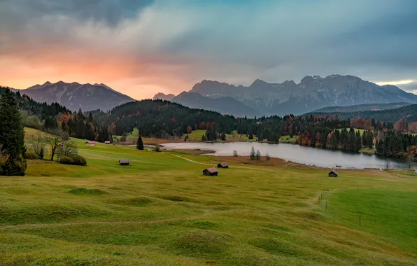 Picture Nature, Mountains, Lake, Germany, Bayern