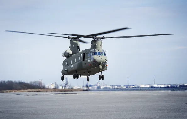 Picture helicopter, Boeing, the airfield, UK Chinook