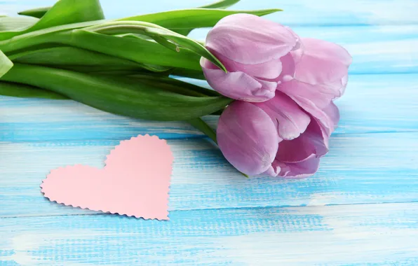 Flowers, bouquet, tulips, wood, flowers, tulips, postcard, spring