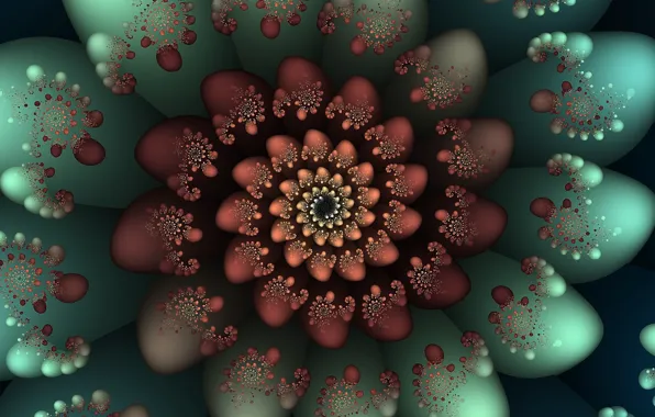 Abstraction, pattern, fractals, spiral, fractal, ornament, symmetry, abstract background