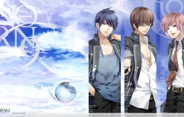 Picture the sky, glasses, three, art, students, visual novel, otomaru heishi, syukuri akito