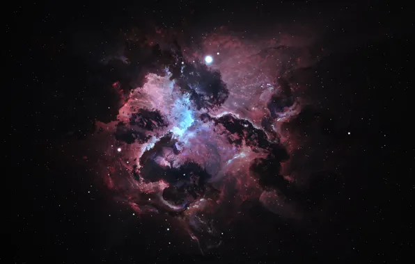 Space, atlantis nexus nebula, Starkiteckt