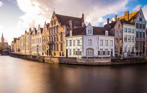 Water, home, Belgium, architecture, Bruges