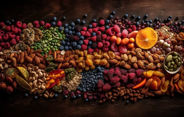 Berries, food, fruit, a lot, different, delicious, juicy, cuts