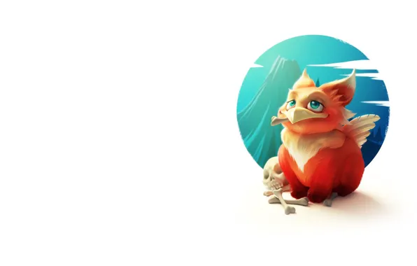 Picture baby, fantasy, art, children's, Sasha Vinogradova, Grifoni, Little grifon