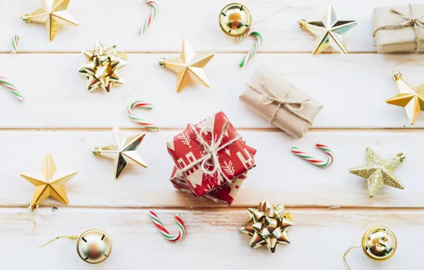 Holiday, toys, new year, Christmas, white background, red, Star, wood