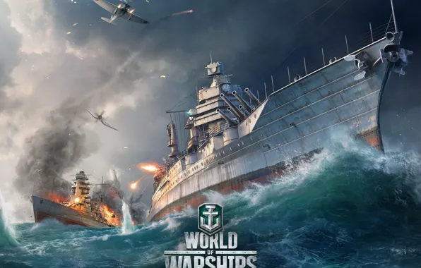 Sea battle, World of Warships, The World Of Ships