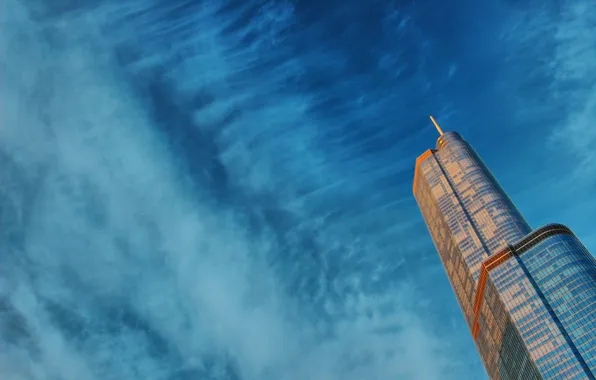 The sky, skyscrapers, Chicago, USA, USA, America, Chicago