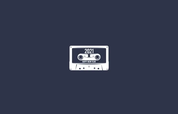 Background, figures, New year, cassette, 2021