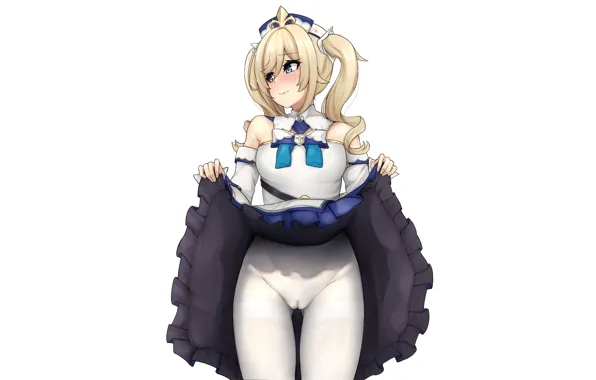 Girl, sexy, long hair, dress, anime, blue eyes, beautiful, pretty