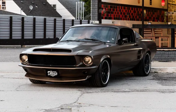 Car, asphalt, tuning, Mustang, Ford, 1969, wheels, Ford Mustang