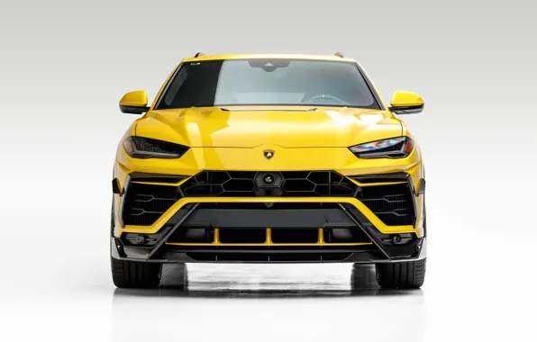 Lamborghini, Front, Yellow, SUV, Urus, VAG