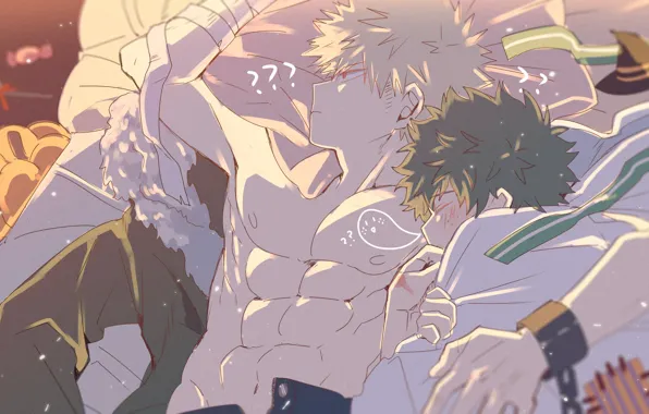 Sleep, sleeping, guys, My hero Academy, My Hero Academia, Boku No Hero Academy, Midori Isuku, …