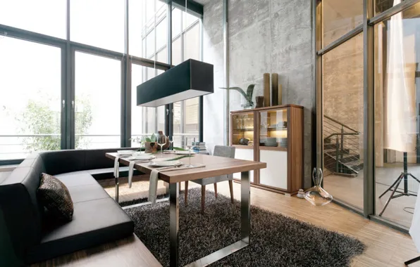 Design, style, room, interior, modern, room, dining room, loft