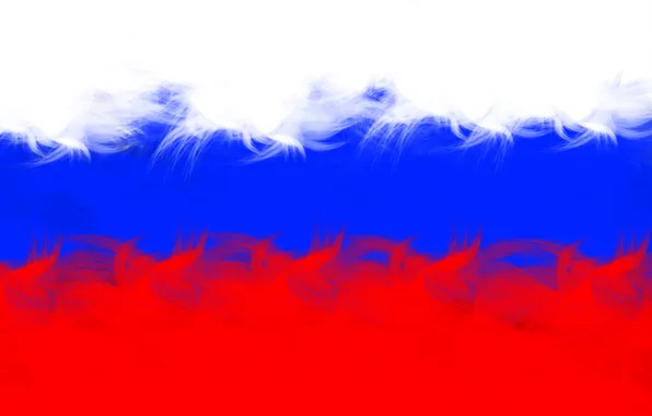 Picture white, blue, red, paint, Flag, Putin, Russia, tricolor