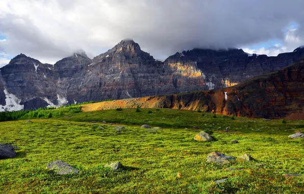 Landscape, mountains, nature, valley