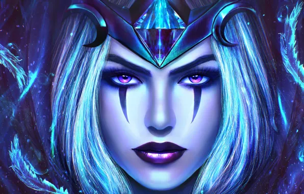 Picture girl, face, beauty, art, League of Legends, riven, Exile