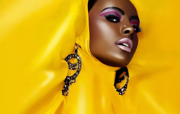 Face, portrait, Yellow