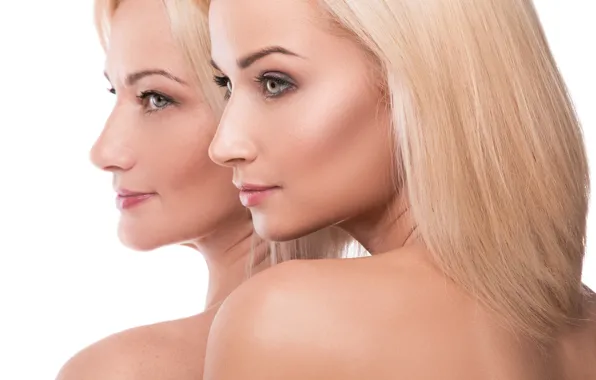 Picture girl, face, hair, profile