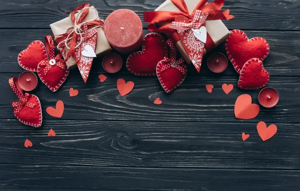 Candle, Hearts, Holiday, Gift, Valentine's Day