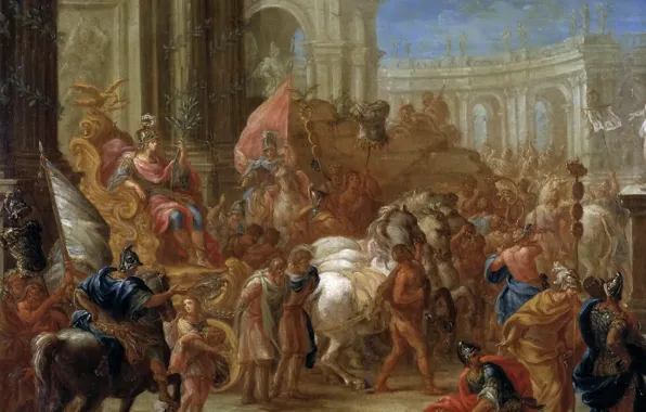 Picture, genre, The Triumph Of Caesar, Charles Lebrun