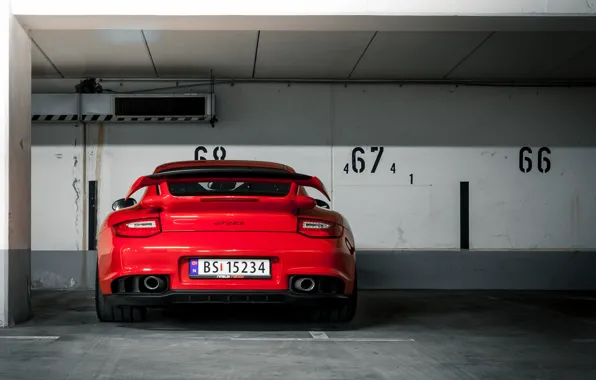 997, Porsche, red, GT2