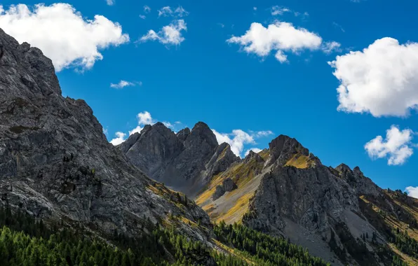 Picture the sky, clouds, mountains, Italy