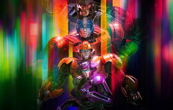 Transformers, lights, robots, Transformers One