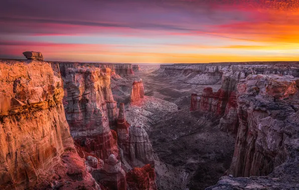 Mountains, rocks, height, canyons