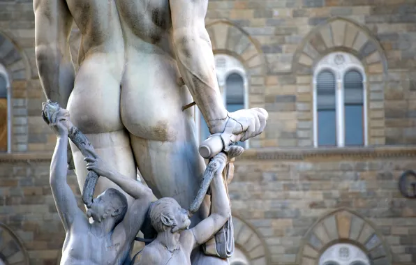 Ass, butt, statue