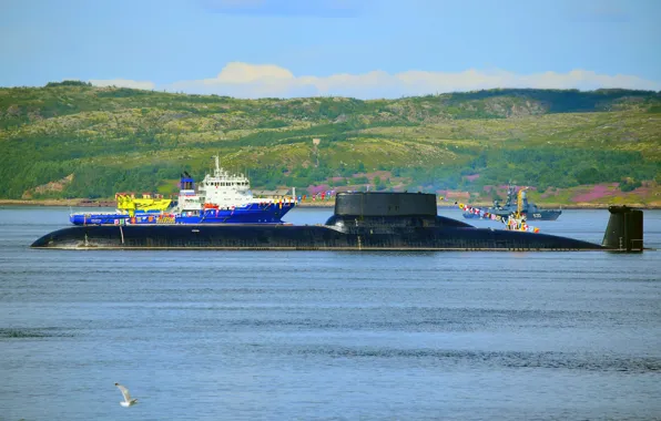Underwater, cruiser, heavy, rocket, Navy, purpose, strategic, the project 941